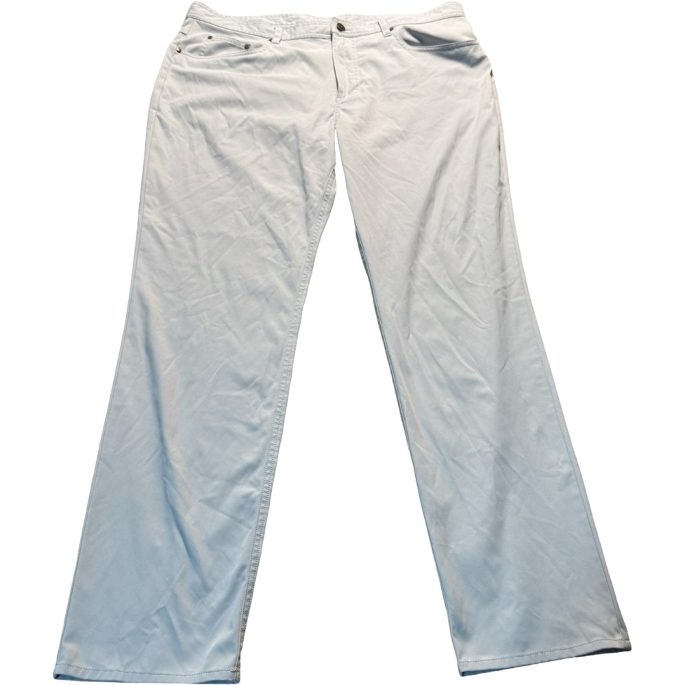 GenTeal Performance Pants Mens 38x34 Gray Straight Leg 5-Pocket Golf Chinos